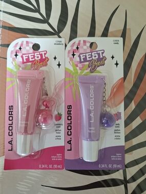 L.A. COLORS Fest Best Lipgloss Duo - Pink & Lavender